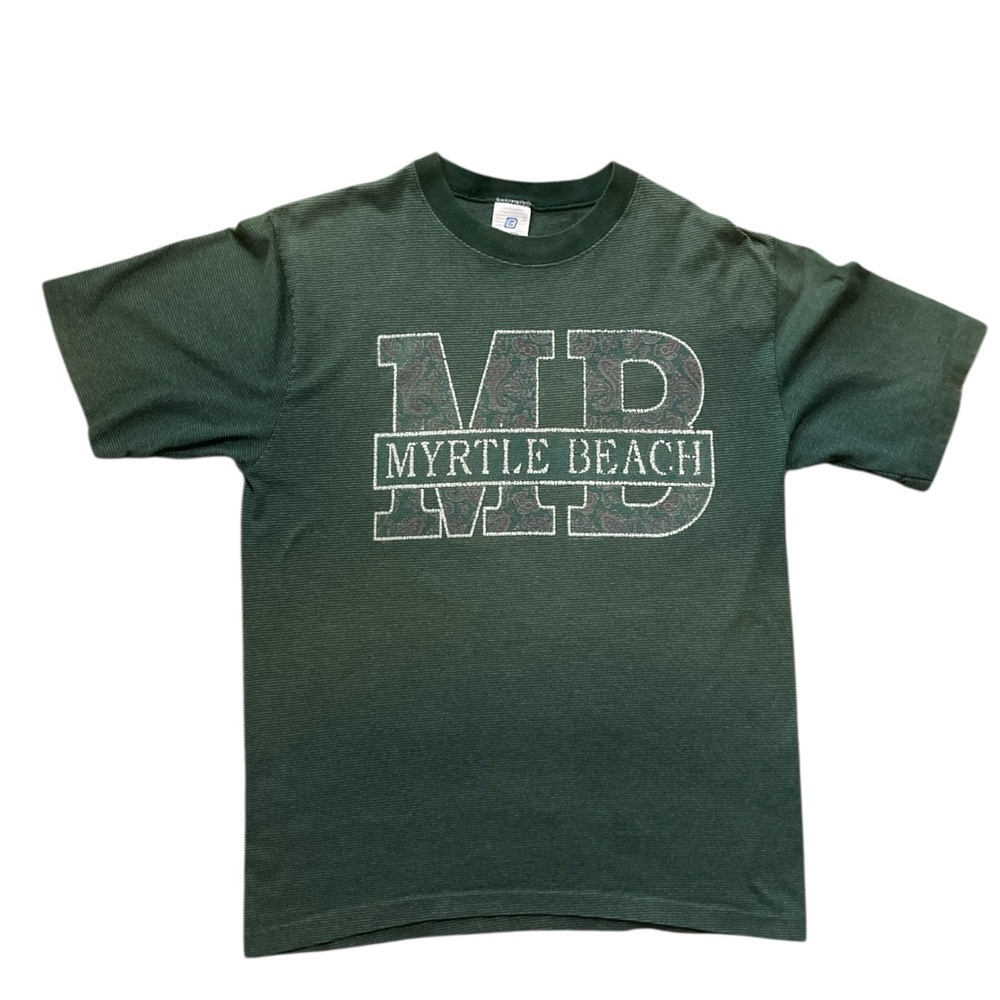 Vintage unisex single stitch tee myrtle beach size L 90s indie grunge t-shirt